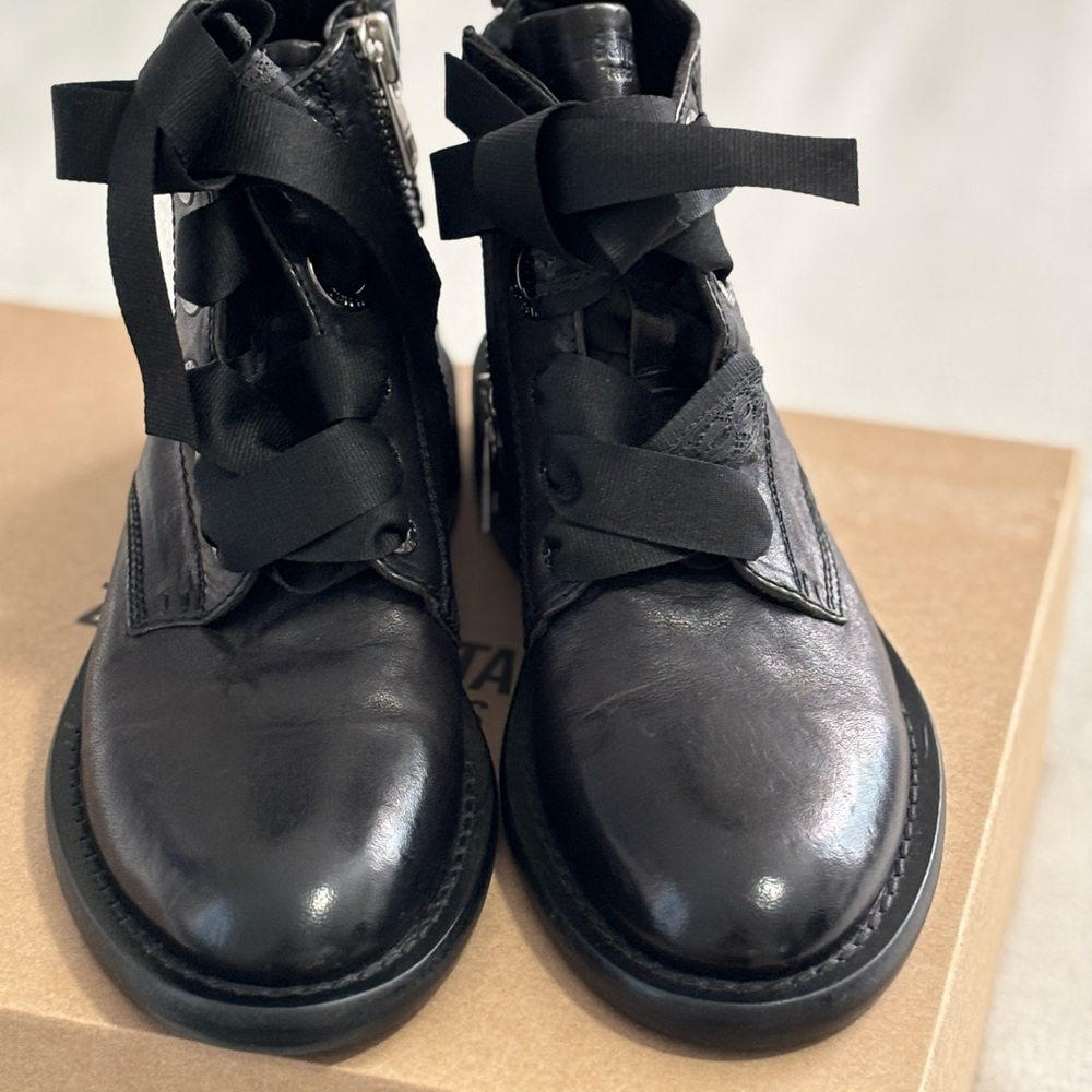 Zadig & Voltaire Black Combat Boots